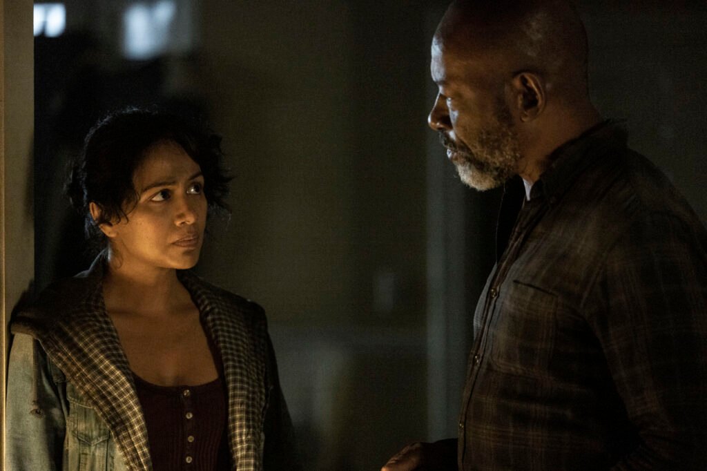 Grace, interpretada por Karen David, encontra Morgan (Lennie James), e decide ajudá-lo a terminar de vez com fantasmas da morte de seu filho, Duane.