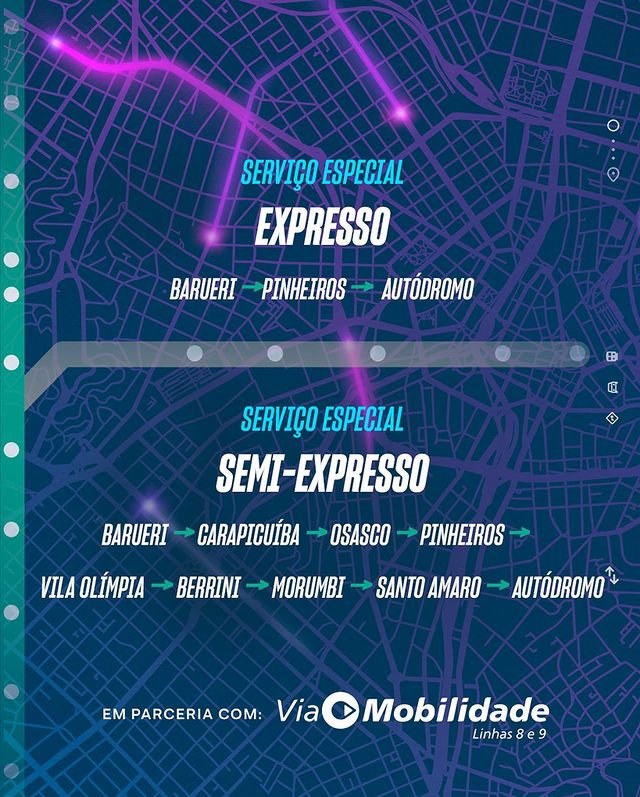 Parceira do The Town com a Via Mobilidade Linhas 8 e 9 visa melhorar ainda mais a experiência do público em chegadas e saídas da Cidade da Música