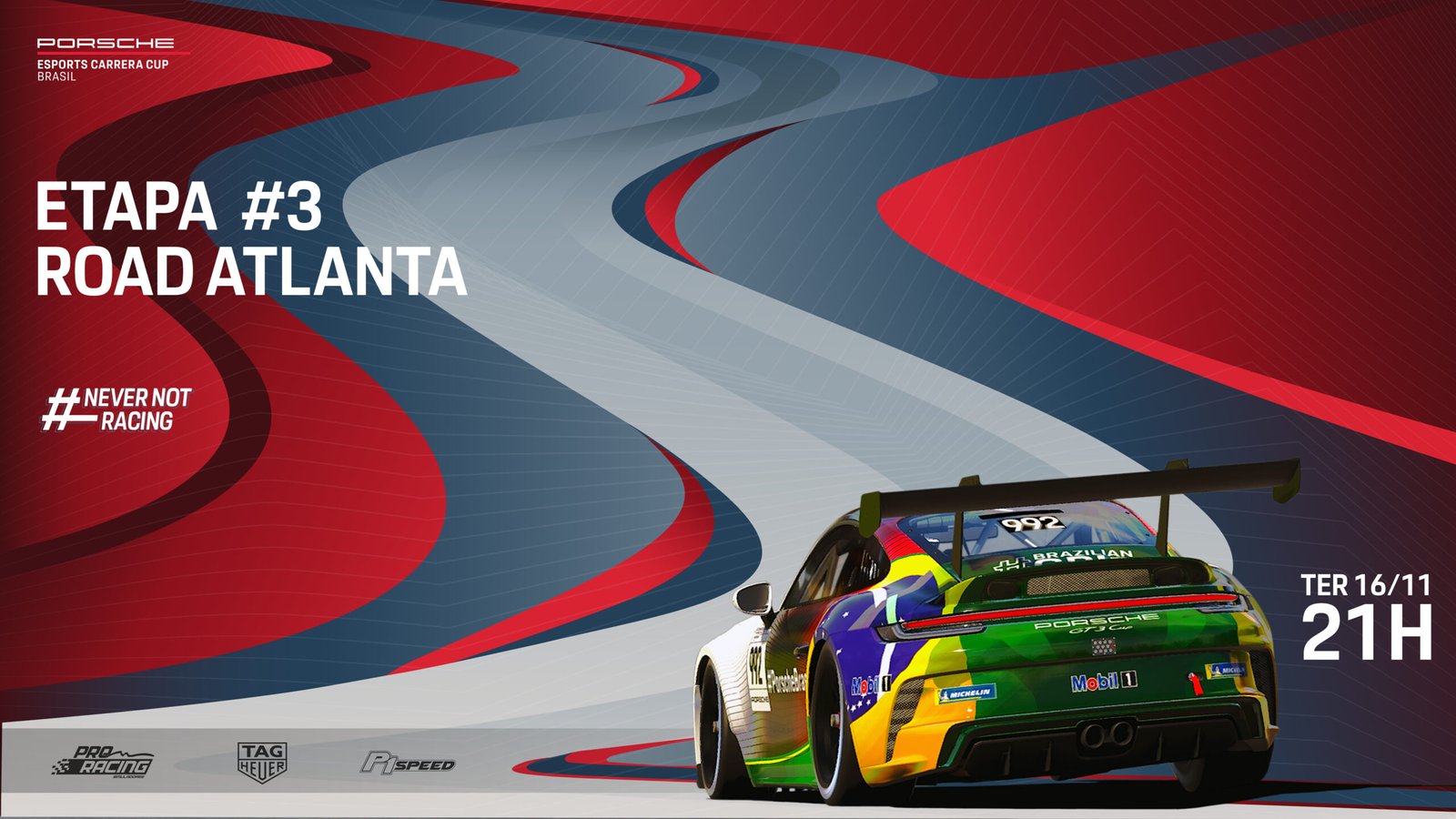 Porsche Esports Carrera Cup chega à etapa em Road Atlanta