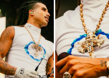 Camiseta Under Armour esgota após Matuê usá-la no Rock in Rio 2024