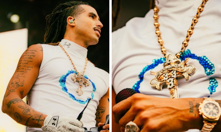 Camiseta Under Armour esgota após Matuê usá-la no Rock in Rio 2024