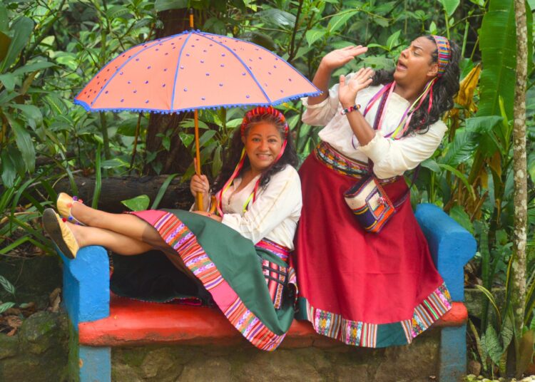 Aventuras de Quitapena: espetáculo infantil interativo no Centro Cultural Correios em fevereiro de 2025. Lendas maias, circo e muita diversão para toda a família!
