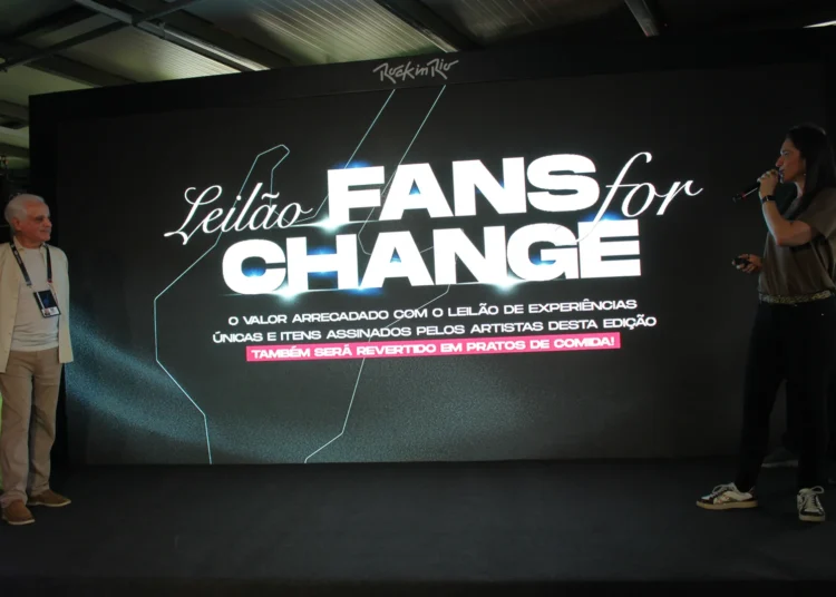 Rock in Rio 2026 | Paixão vira solidariedade com nova edição do leilão Fans For Change